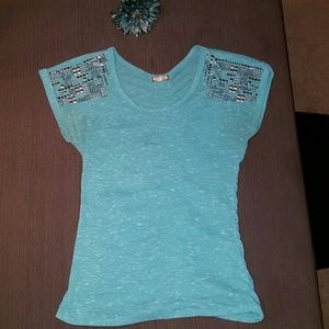 Blue top in fair condition